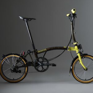 Brompton C Line Explore - Tour de France - Typ M - 16Zoll 6K Faltrad - Black Lacquer - Sulphur Yellow
