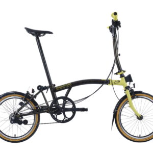Brompton C Line Explore - Tour de France - Typ M - 16Zoll 6K Faltrad - Black Lacquer - Leaders yellow
