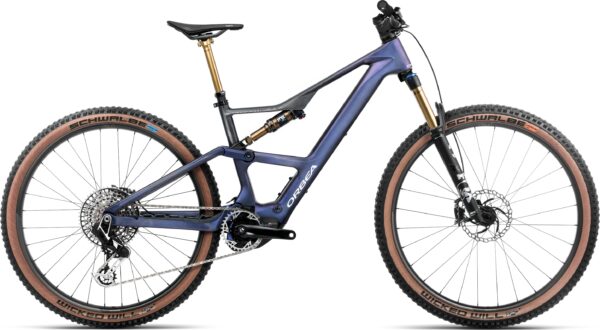 Orbea Rise SL M-LTD 630W - 2025 - Tanzanite Carbon View - Carbon Raw | M