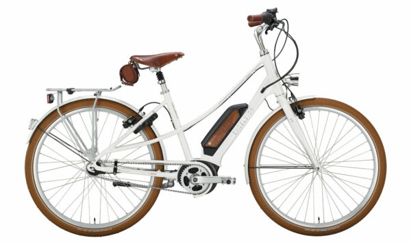 Excelsior Vintage E Deluxe 7-Gang perlmut white 28" 500 Wh Trapez
