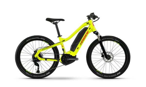 Haibike ALLTRACK Kids gloss lime/crystal red 24" 400 Wh Diamant