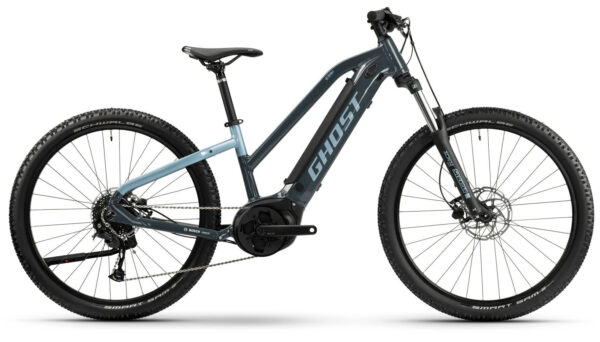 Ghost E-Teru dark grey/metallic light blue-glossy 27,5" 500 Wh Trapez