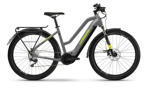 Haibike Trekking 6 gloss grey/neon yellow 27,5" 630 Wh Trapez