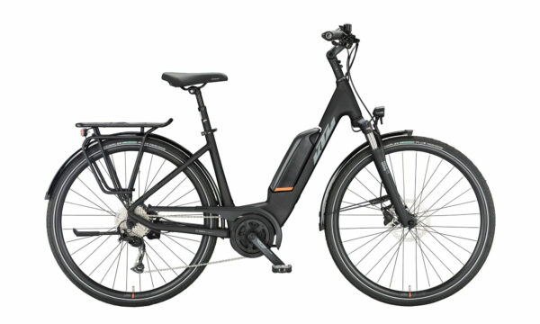 KTM MACINA FUN A510 black matt (grey+orange) 28" 500 Wh Wave
