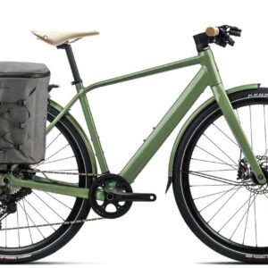 Orbea VIBE MID H10 EQ inkl. Range Extender - 28 Zoll 248Wh + 252Wh 12K Trapez - Urban Green