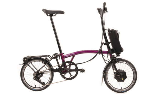 Brompton C-Line Electric Urban 4-speed - Typ H- 16 Zoll 300Wh 4K Faltrad - Amethyst Lacquer