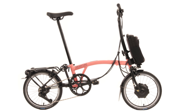 Brompton C-Line Electric Urban 4-speed - Typ H- 16 Zoll 300Wh 4K Faltrad - Flamingo Pink