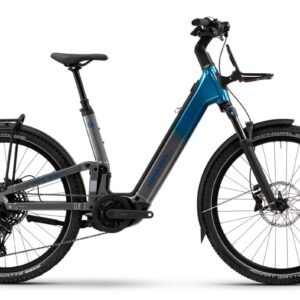 Winora SINUS FS X12 - 27.5 Zoll 800Wh 12K Wave/Fully - platinum/blue