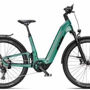 KTM MACINA AERA FS ELITE LFC - 29 Zoll 800Wh 10K Fully - Green Black Matt Black Orange Glossy