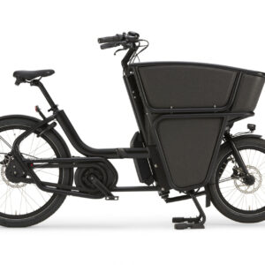 Urban Arrow Shorty Bosch Essential 500Wh Tektro Dorado P, stufenlose Nabenschaltung, Unisex, Lastenrad, Modell 2024, 20 / 26 Zoll 36 cm schwarz