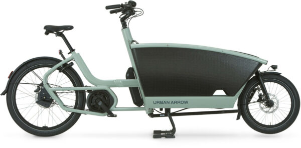 Urban Arrow FamilyNext Advanced Automatiq 545Wh Tektro Dorado AUT P, stufenlose Nabenschaltung, Unisex, Lastenrad, Modell 2025, 20 / 26 Zoll 36 cm grün