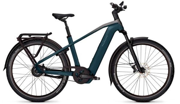 Kalkhoff ENTICE 5+ ADVANCE BELT (800 Wh), stufenlose Nabenschaltung, Herrenfahrrad, Diamant, Modell 2025, 29 Zoll 58 cm darksprings / jetgrey matt