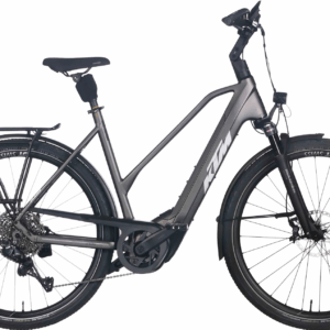 KTM MACINA STYLE 810 di2, 11 Gang Kettenschaltung, Damenfahrrad, Trapez, Modell 2025, 28 Zoll 56 cm machine grey matt (silver+black)