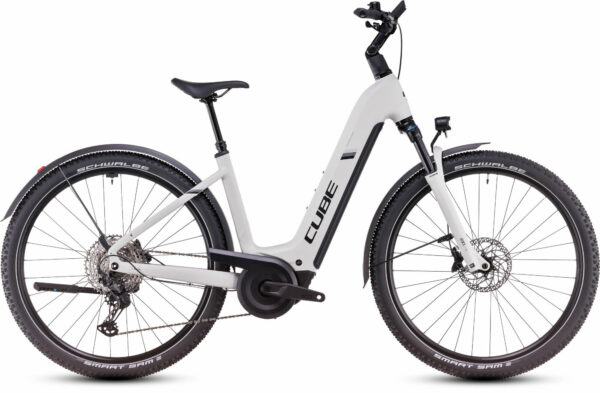 Cube Nuride Hybrid EXC 800 Allroad cotton´n´silver 28" 800 Wh Wave