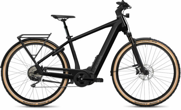 Flyer Upstreet 7.12 XC Pearl Black Gloss 28" 750 Wh Diamant