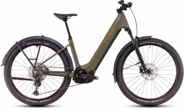 Cube Reaction Hybrid Pro 800 Allroad dustyolive´n´gold 29" 800 Wh Wave
