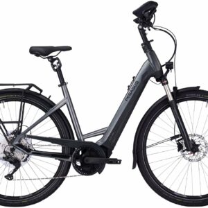 PEGASUS Premio Evo 10 Lite COMFORT (625 Wh), 10 Gang Kettenschaltung, Damenfahrrad, Wave, Modell 2022/2023, 28 Zoll 55 cm black chrome matt/black matt
