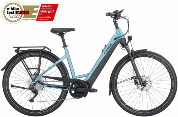Pegasus Premio Evo 10 Lite (625 Wh), 10 Gang Kettenschaltung, Damenfahrrad, Wave, Modell 2024, 28 Zoll 55 cm summit lake blue