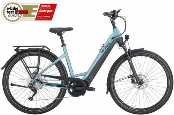 Pegasus Premio Evo 10 Lite (750 Wh), 10 Gang Kettenschaltung, Damenfahrrad, Wave, Modell 2024, 28 Zoll 55 cm summit lake blue