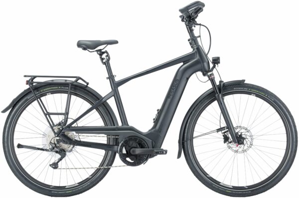 Pegasus Premio Evo 10 Lite COMFORT (625 Wh), 10 Gang Kettenschaltung, Herrenfahrrad, Diamant, Modell 2024, 28 Zoll 60 cm black matt