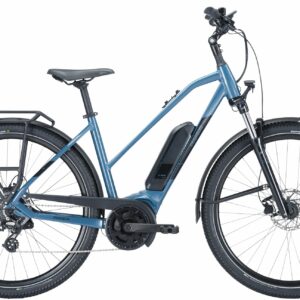 Pegasus Solero E8 Sport Performance (545 Wh), 8 Gang Kettenschaltung, Damenfahrrad, Trapez, Modell 2024, 28 Zoll 50 cm pro blue