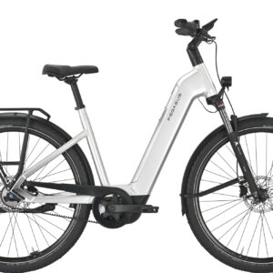 Pegasus PREMIO EVO 5F Belt (800 Wh), 5 Gang Nabenschaltung, Unisexfahrrad, Wave, Modell 2025, 28 Zoll 55 cm arctic silver