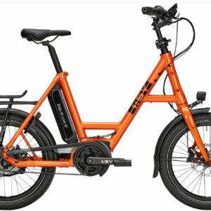 i:SY E5 ZR F CX (545 Wh), 5 Gang Nabenschaltung, Unisexfahrrad, Kompakt, Modell 2023, 20 Zoll 47 cm happy orange