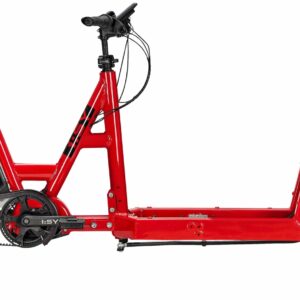 i:SY Cargo N3.8 ZR Maxi (545 Wh), stufenlose Nabenschaltung, Lastenrad, Long John, Modell 2023, 20 Zoll 47 cm poppy red