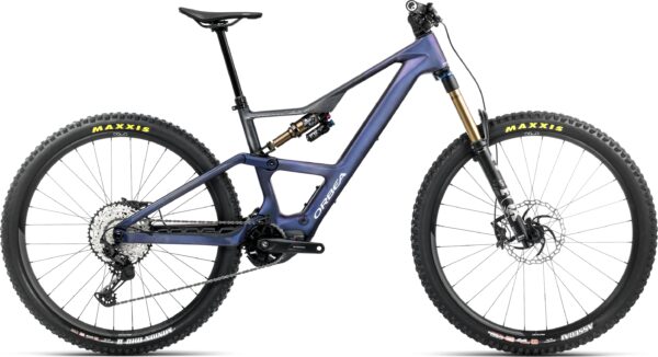 Orbea Rise LT M10 420W - 2025 - Tanzanite Carbon View - Carbon Raw | L