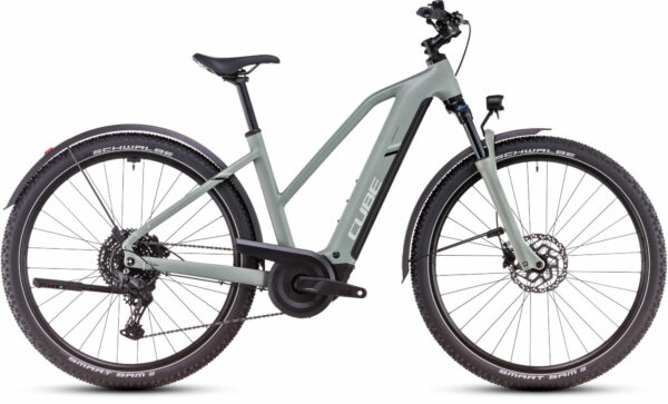 Cube Nuride Hybrid Pro 600 Allroad pistachio´n´stonegrey 28" 600 Wh Trapez