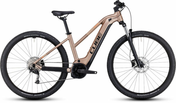 Cube Reaction Hybrid Performance 500 metallicbrown´n´orange 27,5" 500 Wh Trapez
