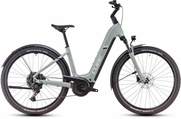 Cube Nuride Hybrid Pro 800 Allroad pistachio´n´stonegrey 28" 800 Wh Wave