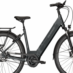 Kalkhoff IMAGE 3.B EXCITE FL (625 Wh), 5 Gang Nabenschaltung, Damenfahrrad, Wave, Modell 2024, 28 Zoll 53 cm diamondblack glossy