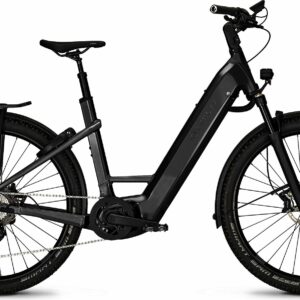 Kalkhoff ENTICE 7.B MOVE+ (750 Wh), 10 Gang Kettenschaltung, Damenfahrrad, Wave, Modell 2023, 27,5 Zoll 53 cm diamondblack glossy