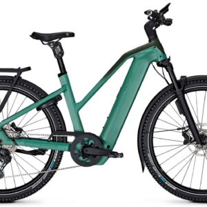 Kalkhoff ENTICE 5+ EXCITE ABS (800 Wh), 11 Gang Kettenschaltung, Damenfahrrad, Trapez, Modell 2025, 29 Zoll 53 cm mineralgreen / huntsmengreen matt