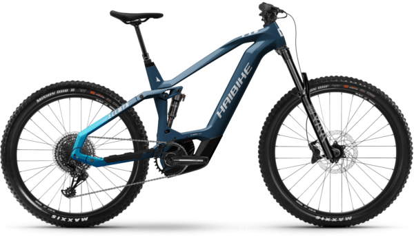HAIBIKE AllMtn CF 9 (750 Wh), 12 Gang Kettenschaltung, Herrenfahrrad, Diamant, Modell 2022, 27,5 / 29 Zoll 41 cm gloss fade blue/white