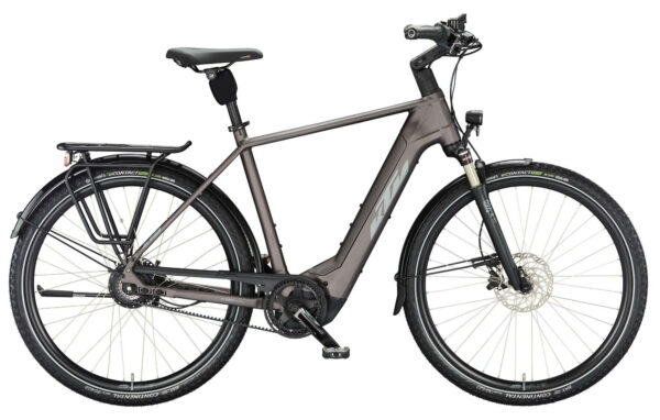 KTM Macina City 710 Belt elderberry matt (grey+orange) 28" 750 Wh Diamant