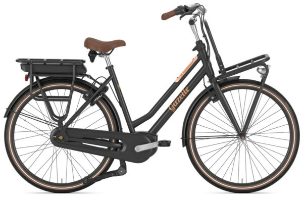 Gazelle Miss Grace C7 HMB P200 black matte 28" 500 Wh Wave