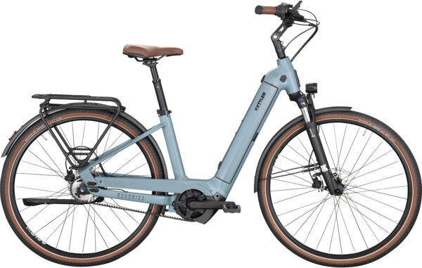 KETTLER Alu-Rad QUADRIGA P5 BELT (RT) (625 Wh), 5 Gang Nabenschaltung, Unisexfahrrad, Wave, Modell 2024, 28 Zoll 53 cm modern blue matt