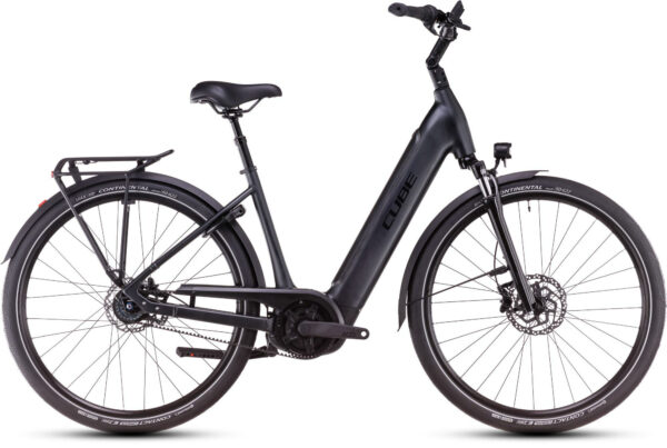 Cube Supreme RT Hybrid Deluxe EX 625 metalblack´n´glossy 28" 625 Wh Wave