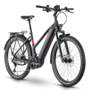 Raymon CrossRay E 7.0 black/red/dark grey matt 27,5" 630 Wh Trapez