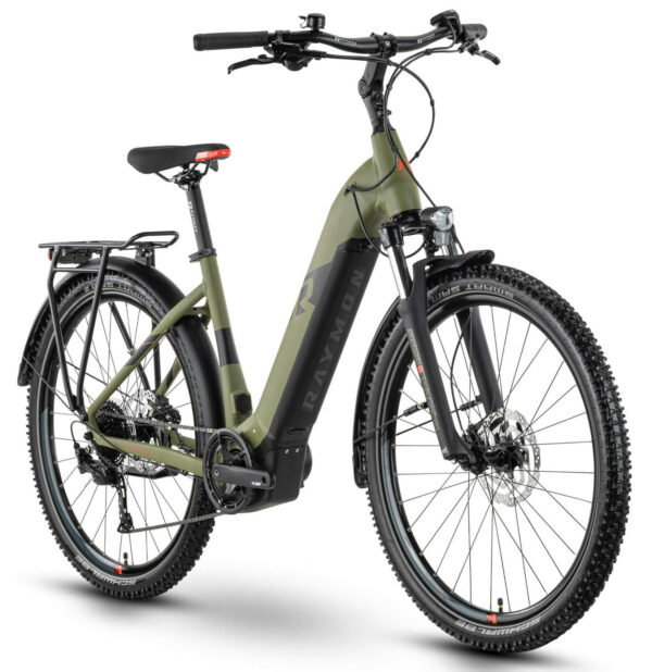 Raymon CrossRay E 5.0 M350 armor/black/bright red matt 27,5" 500 Wh Wave