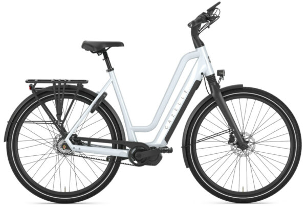 Gazelle Chamonix C5 HMS frozen white gloss 28" 630 Wh Wave