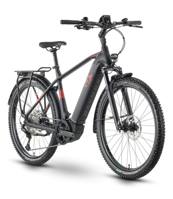 Raymon CrossRay E 7.0 black/red/dark grey matt 27,5" 630 Wh Diamant