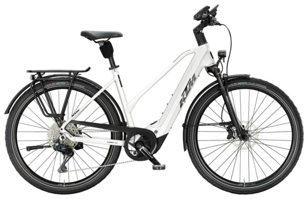 KTM MACINA STYLE 820 WHITE (BLACK+RED) 28" 800 Wh Trapez