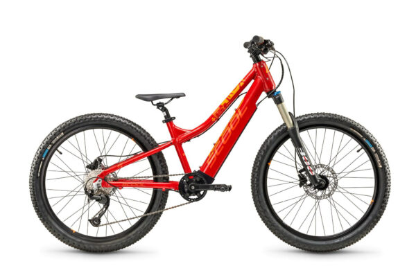 S'COOL e-troX race Red/Orange 24" 252 Wh Diamant