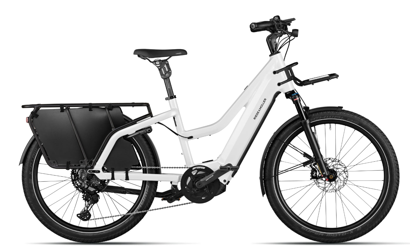 Riese & Müller Multicharger2 Mixte GT touring - 26 Zoll 625Wh 11K Trapez - pearl white/black matt