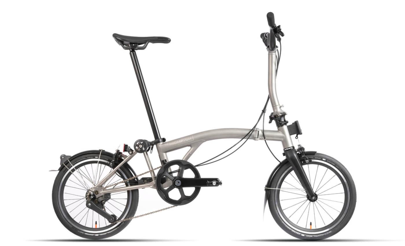 Brompton T-Line Urban - 16 Zoll 4-speed Faltrad - titanium