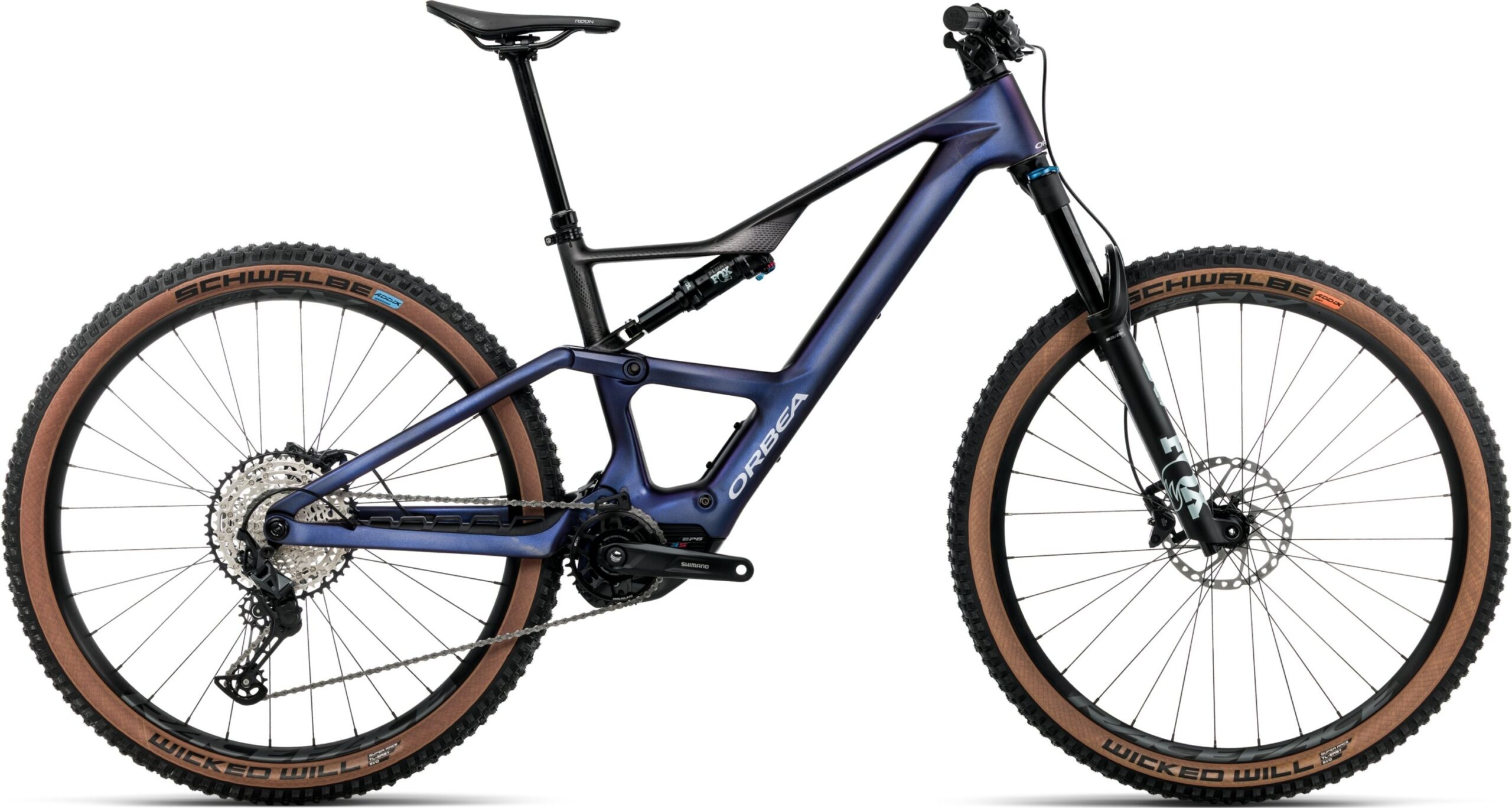 Orbea Rise SL M20 630Wh - 2026 - Tanzanite Carbon View - Carbon Raw (Matt) | M