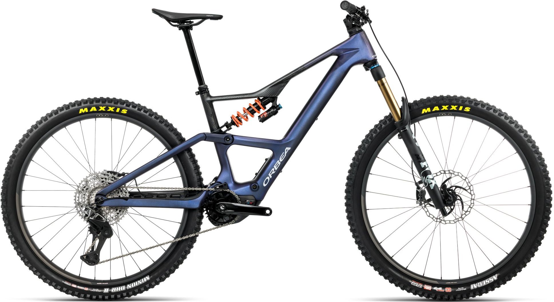 Orbea Rise LT M-TEAM 630Wh - 2026 - Tanzanite Carbon View - Carbon Raw (Matt) | M